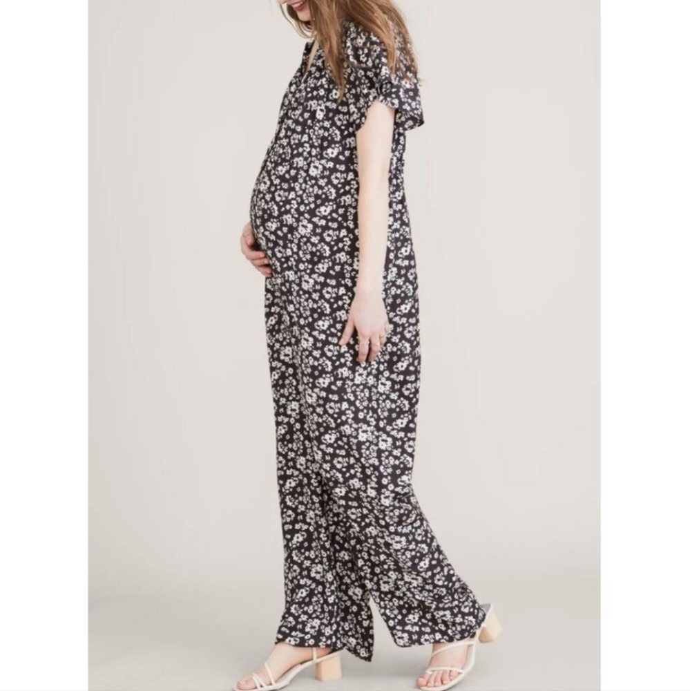 HATCH The Regina Floral Jumpsuit